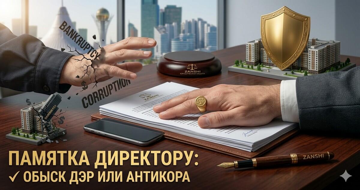 ПАМЯТКА ДИРЕКТОРУ: Алгоритм действий при внезапном обыске ДЭР, Антикора или МВД